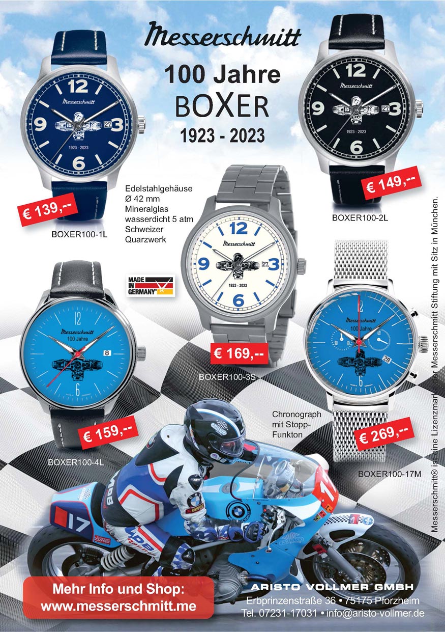 Messerschmitt-Uhren 100 Jahre BOXER
