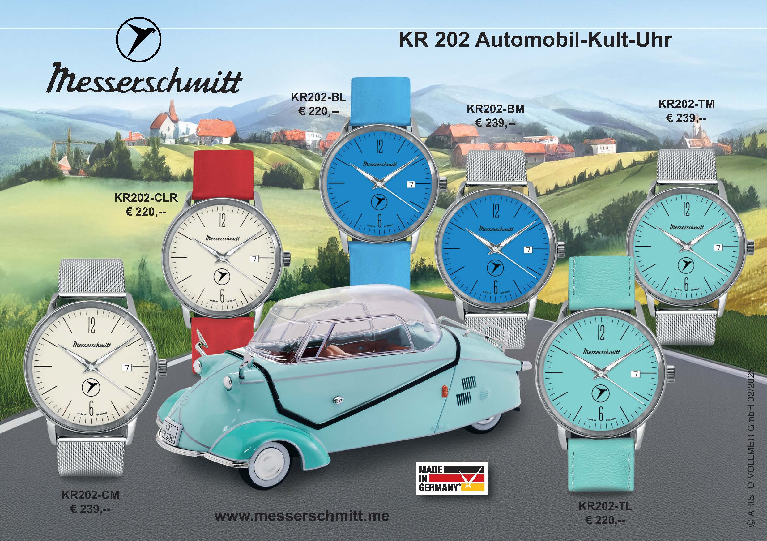 KR202 Automobil-Kult-Uhr